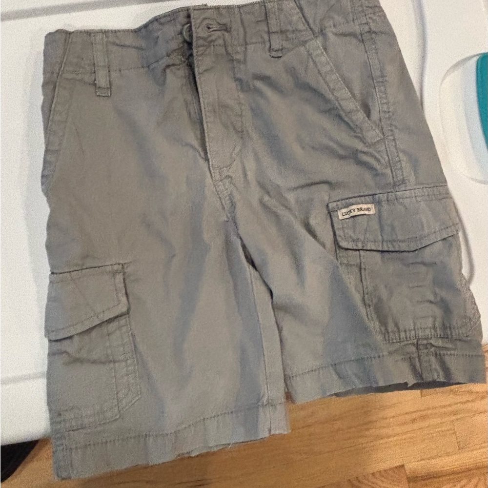 Lucky Brand Gray Cargo Shorts Relaxed Fit
